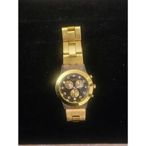 Swatch Irony Diaphane Chronograph Women's Gold Tone Aluminum Watch